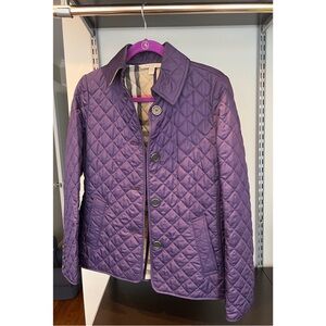 Burberry Brit Printed Utility Jacket - Purple